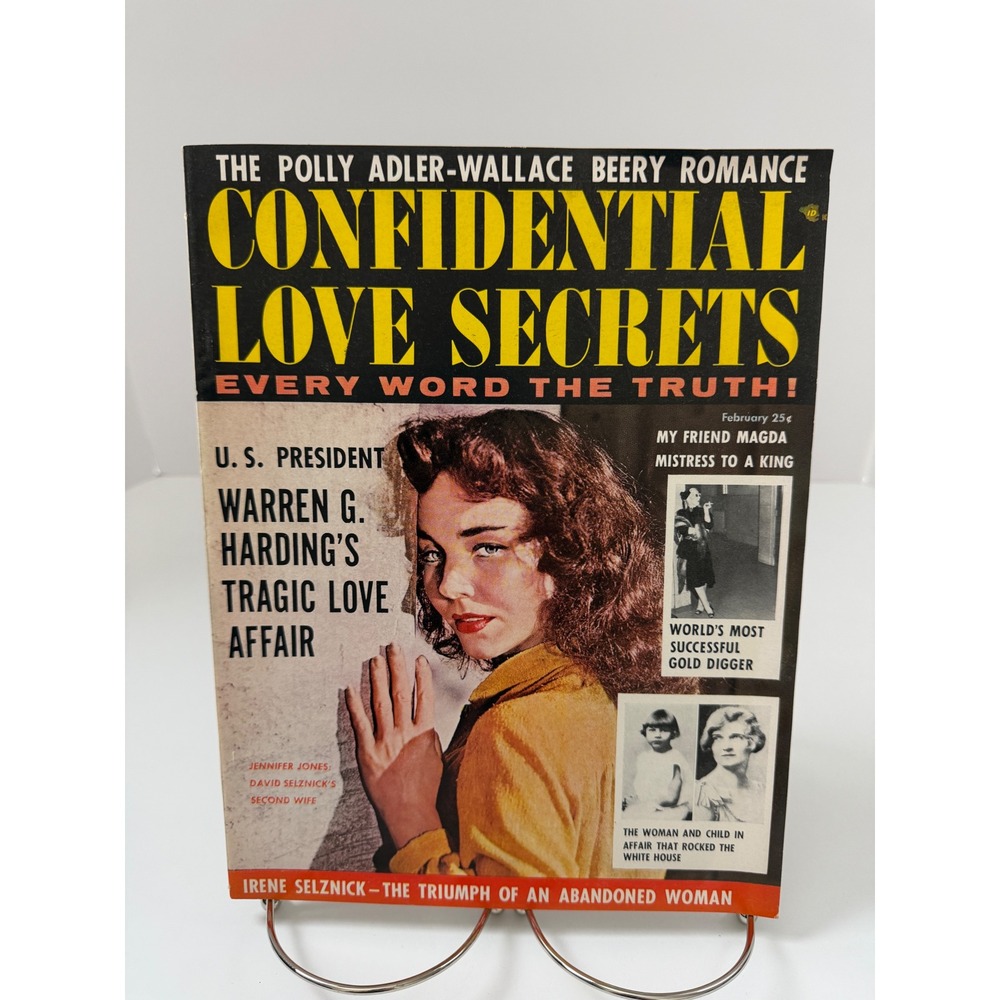 Vintage Confidential Love Secrets Magazine Feb 1956 Jennifer Jones Hollywood
